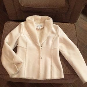 Winter white shearling jacket